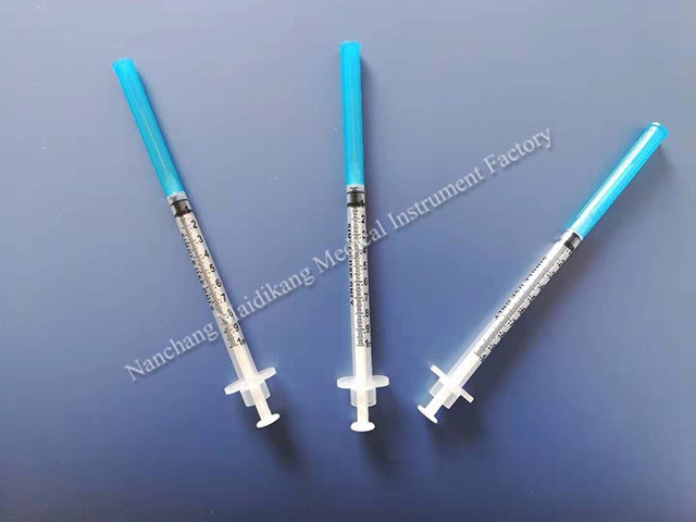 1ml vaccine syringe with fixed needle of  23G *1