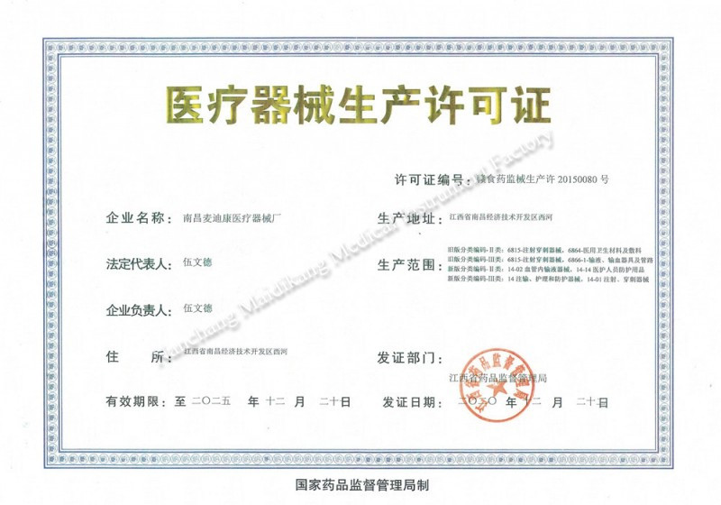 manufacturing license